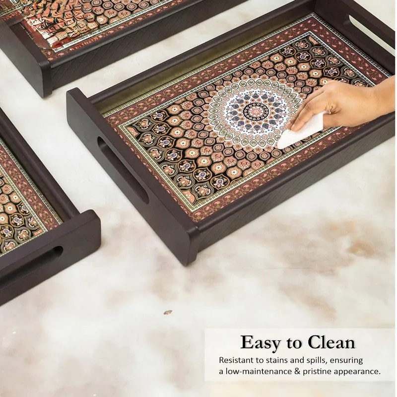 Rovya Wooden Serving Tray - Set Of Three media 5