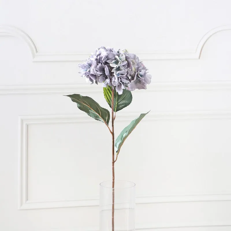 Hydrangea Artificial Flower Stem - Blue media 4