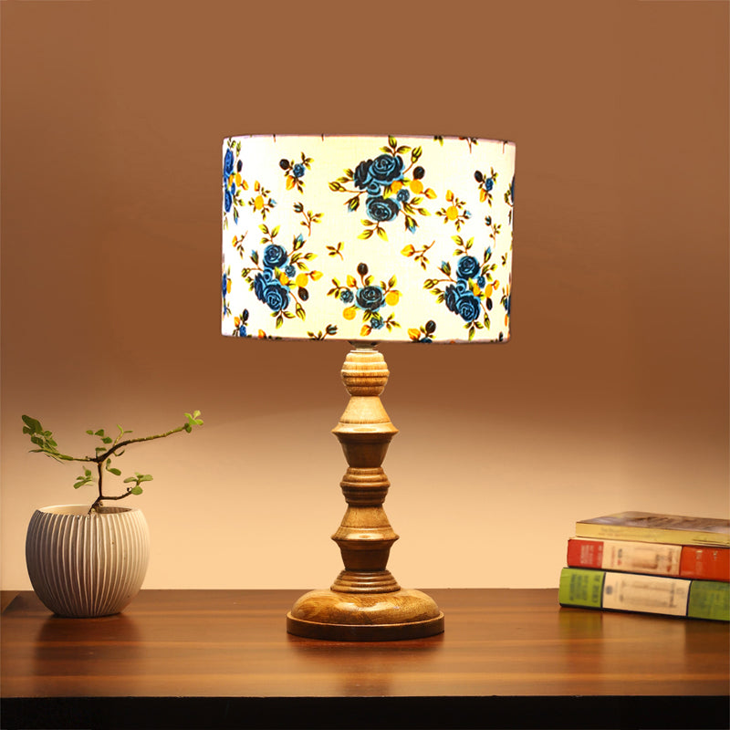 Fleur Timber Wooden Table Lamp - Multicolor