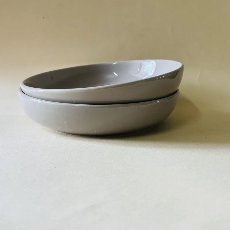 Ceramic Salad Bowls (Grey,300 mL Each) - Set Of Two media 5