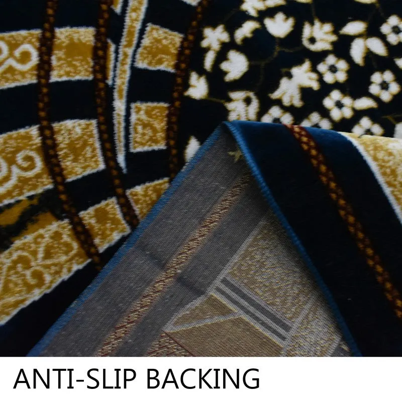 Classic Noor Velvet Pyaer Mat - Blue,Yellow media 4
