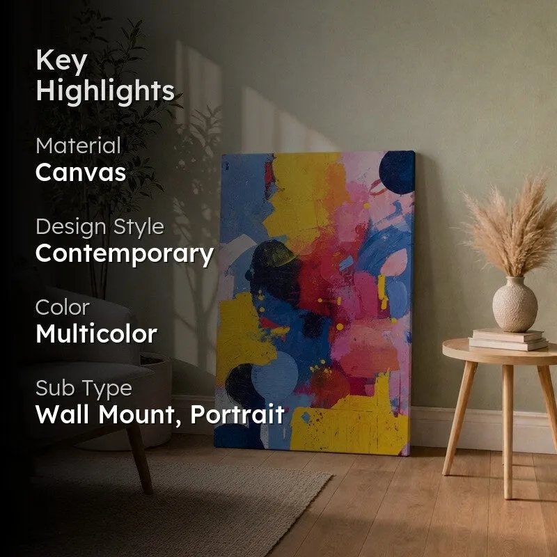 Strata Pulse Abstract Canvas Wall Art media 2