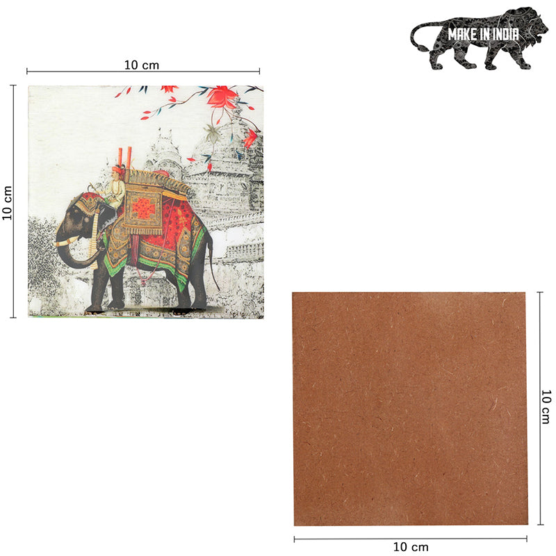 Haathi Royal Coaster - Seven Piece Set media 7
