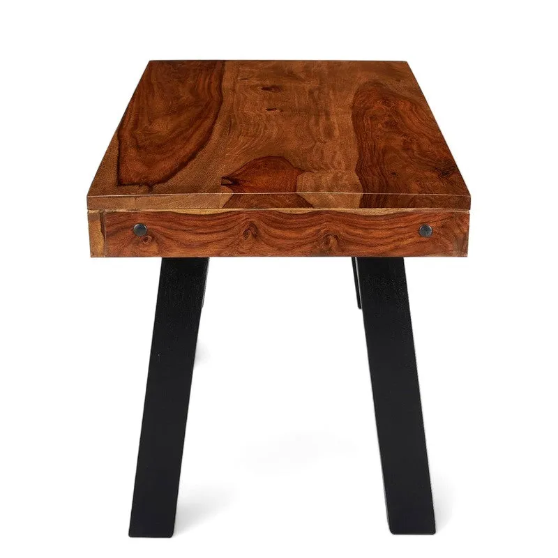Xexon Sheesham Wooden Center Table - Brown media 5