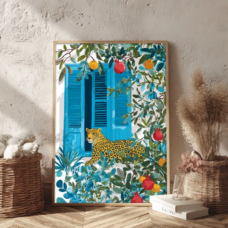 Elegant Spots Canvas Wall Painting - Brown Frame media 3