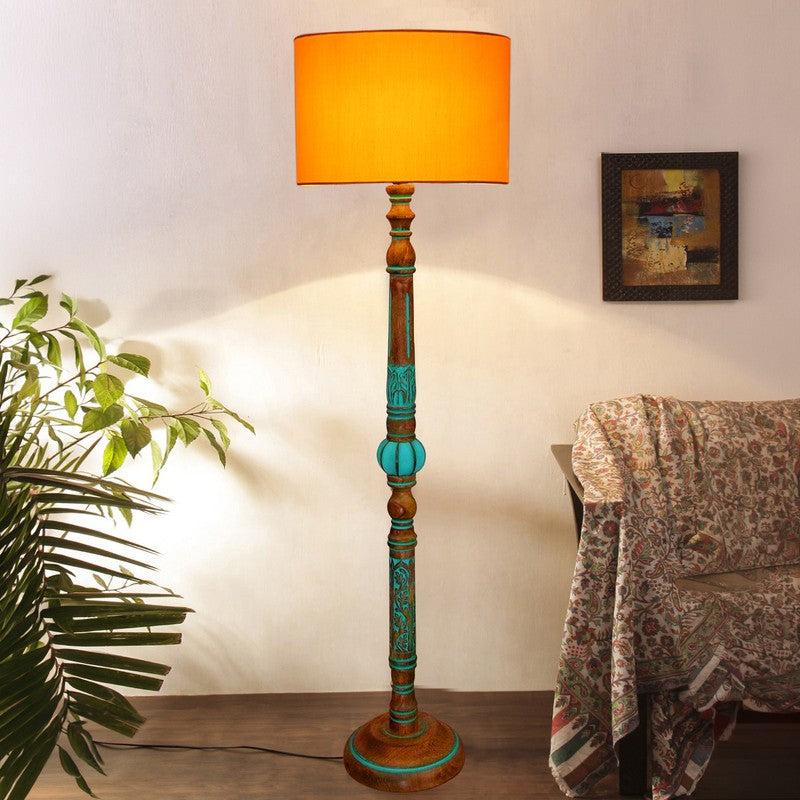 HaloCylinder Light Floor Lamp (Yellow)