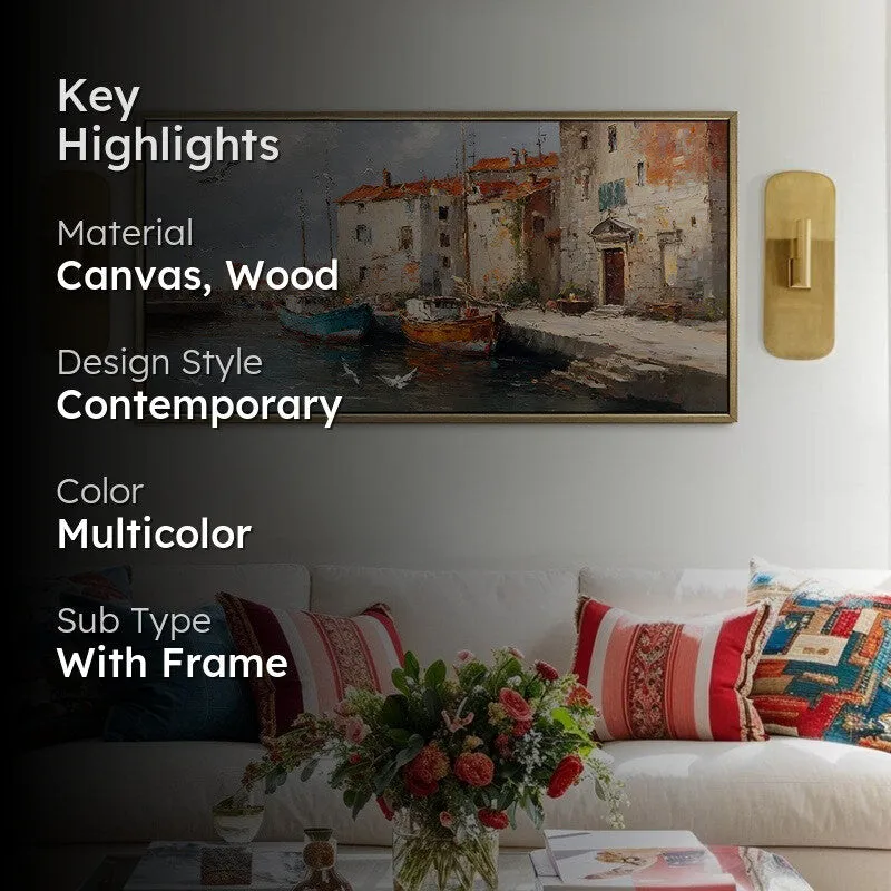 Saltwind Canvas Wall Painting With Frame media 2
