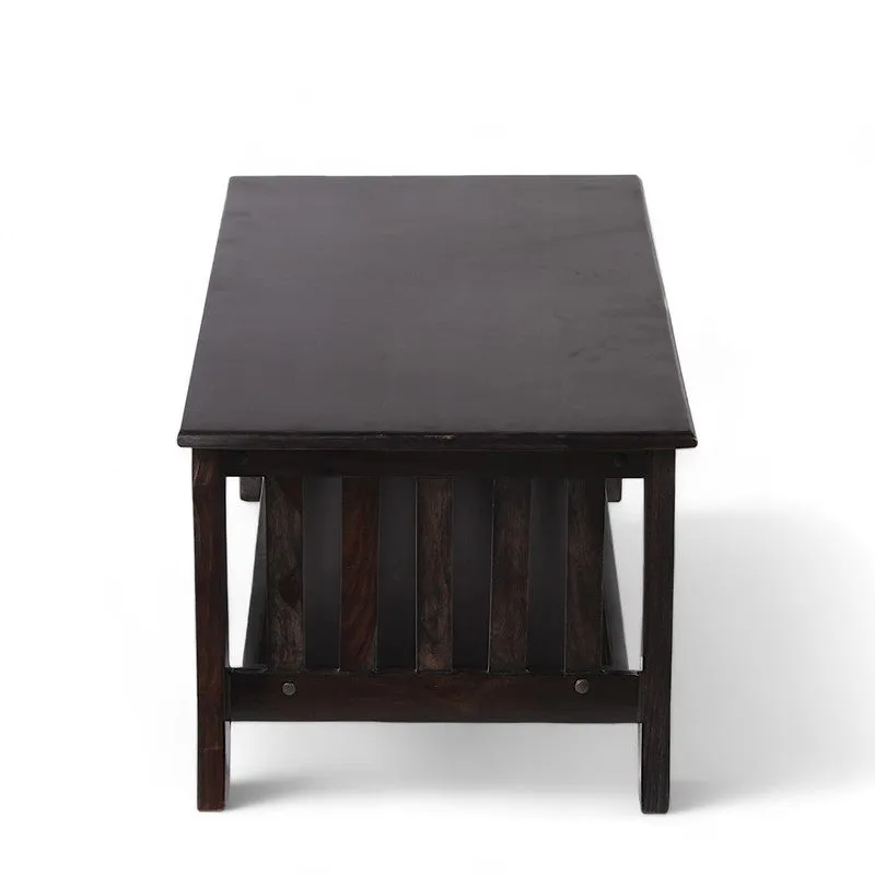 Bravon Sheesham Wooden Center Table - Black media 5