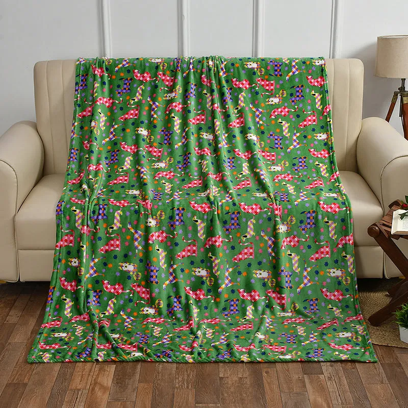 Soft Kitty Kids Throw - Green media 1