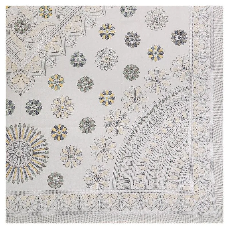 Arunima Diwan Set (Grey & Yellow) - Six Piece set media 6