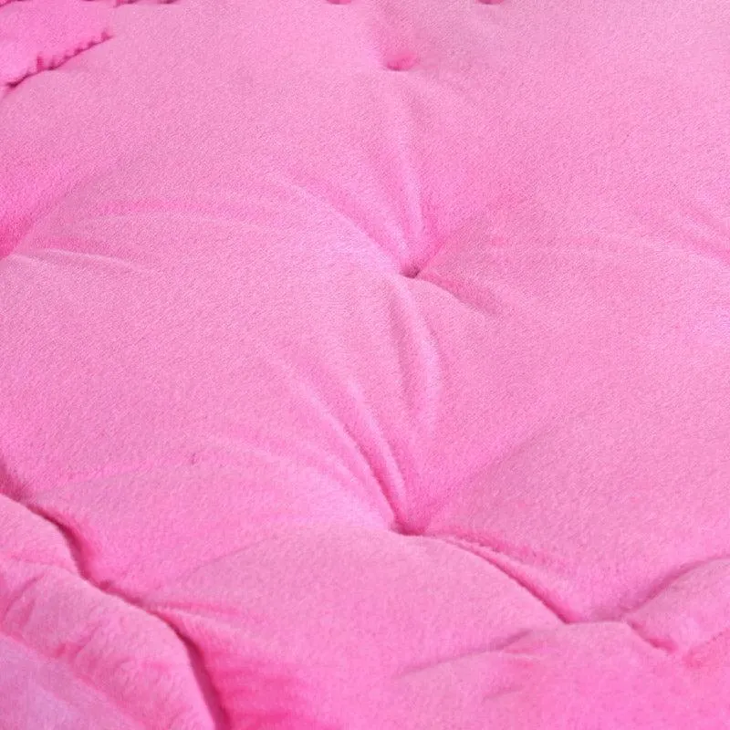 Roe Velvet Floor Cushion - Pink media 5