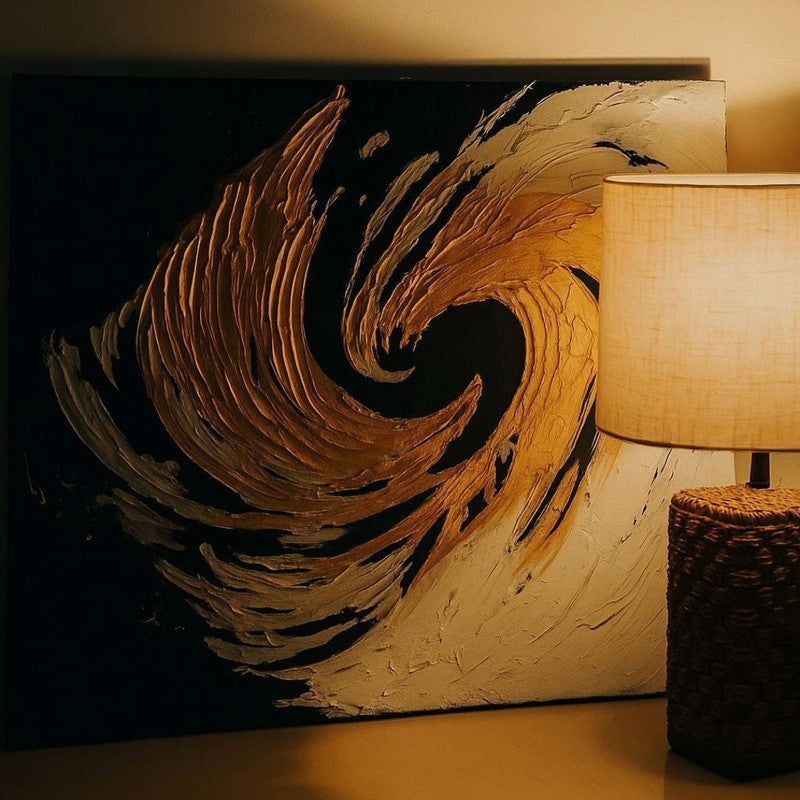 Whisper Lines Handmade Canvas Wall Painting media 8