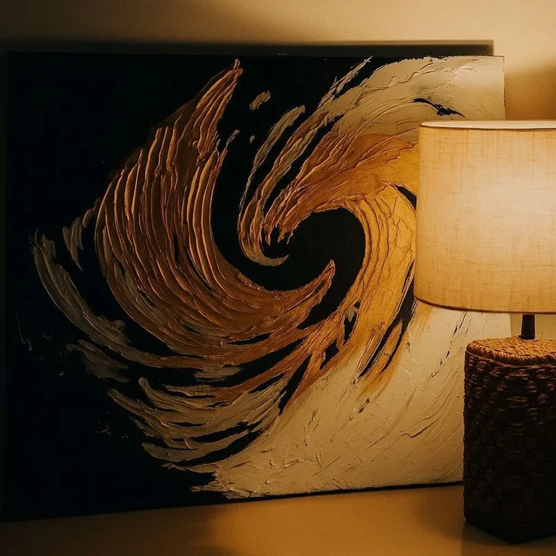Whisper Lines Handmade Canvas Wall Painting media 8