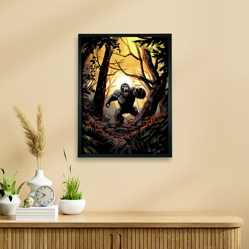 Gorilla Chase Wall art