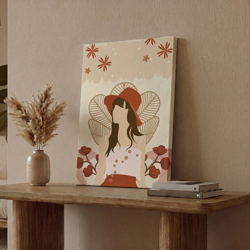Pastel Prairie Cotton Canvas Wall Painting