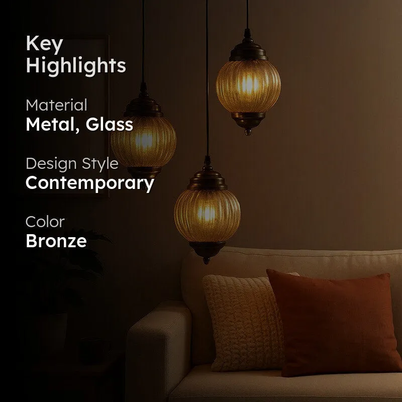 Orbelux Metal Cluster Ceiling Lamp media 2