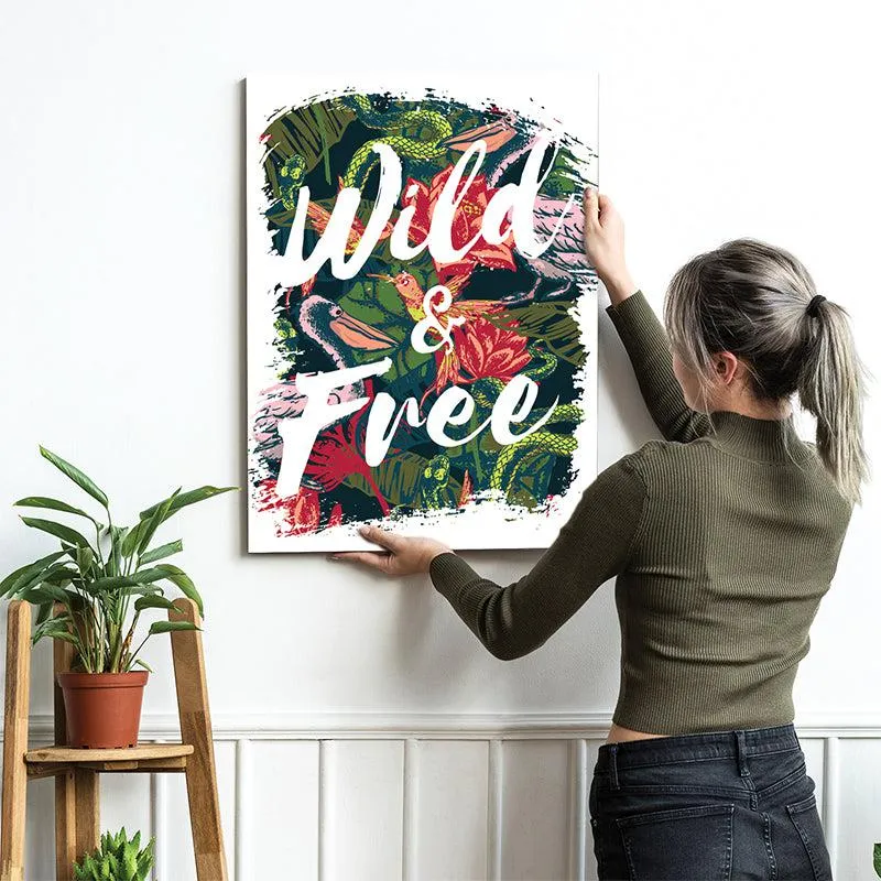 Wild & Free Brushstroke Canvas Wall Art media 5