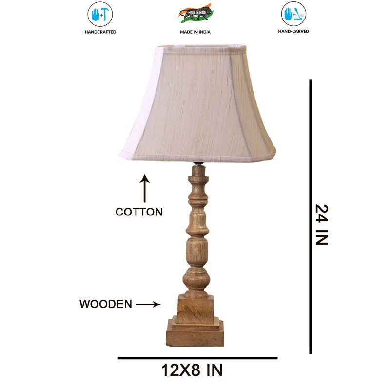Allume I Arbor Wooden Table Lamp - Beige,Brown media 7