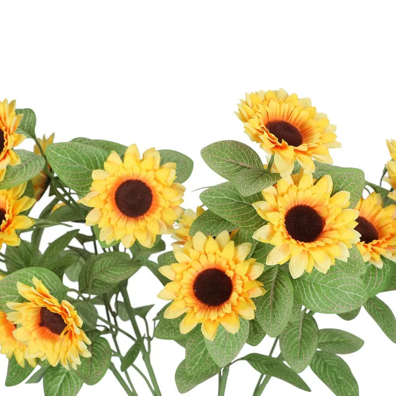 Artificial Sunflower Stick - Set Of Four media 3