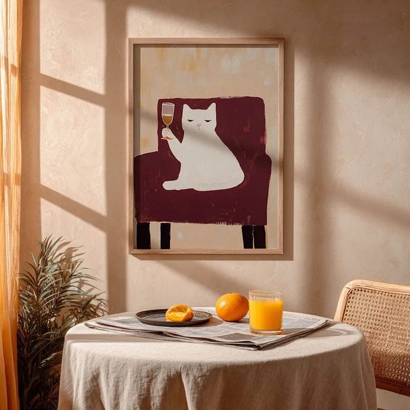 Sip Muse Archival Canvas Wall Art - Brown media 5