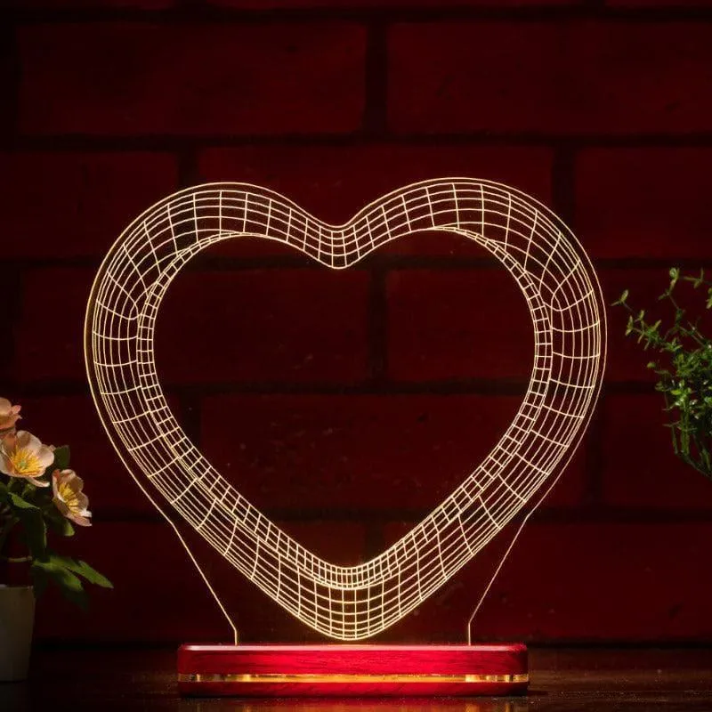 Love Drop LED Acrylic Table Lamp - Transparent media 1