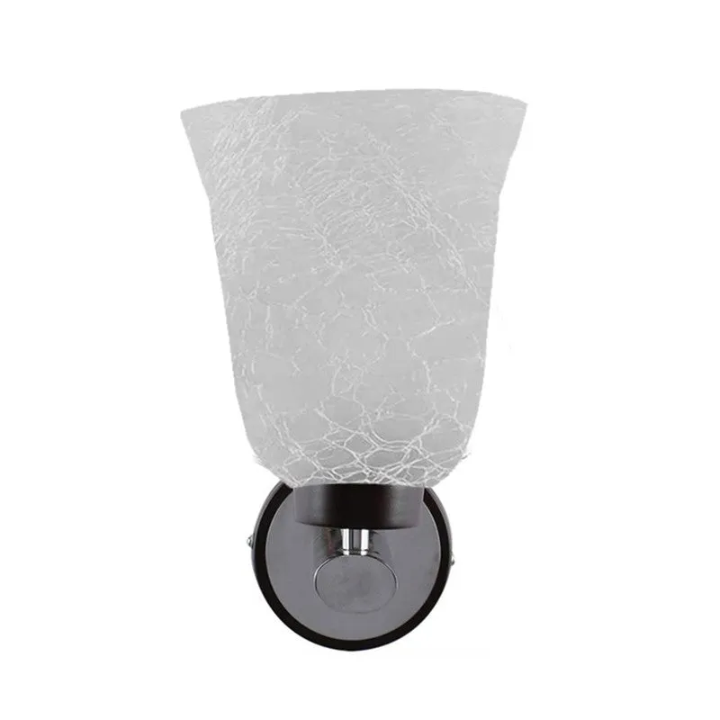 Crystal Bloom Wooden Glass Wall Lamp media 3