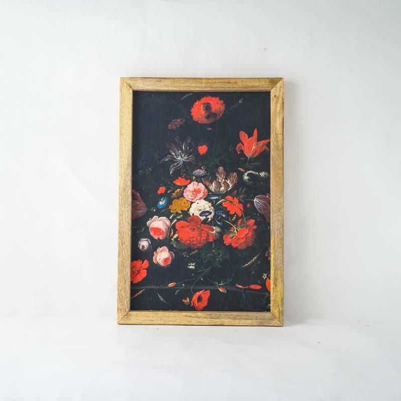 Moody Floral Canvas Painting media 4