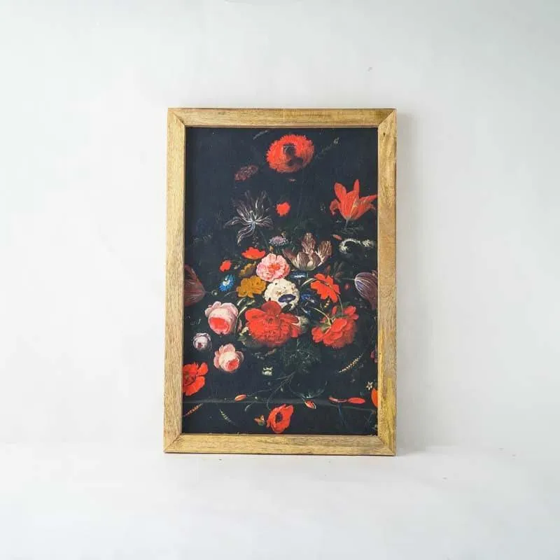 Moody Floral Canvas Painting media 4