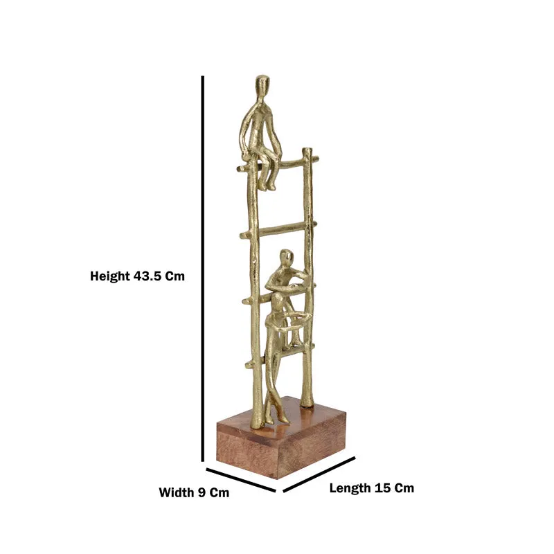 Ecletta Ladder Showpiece - Gold media 5