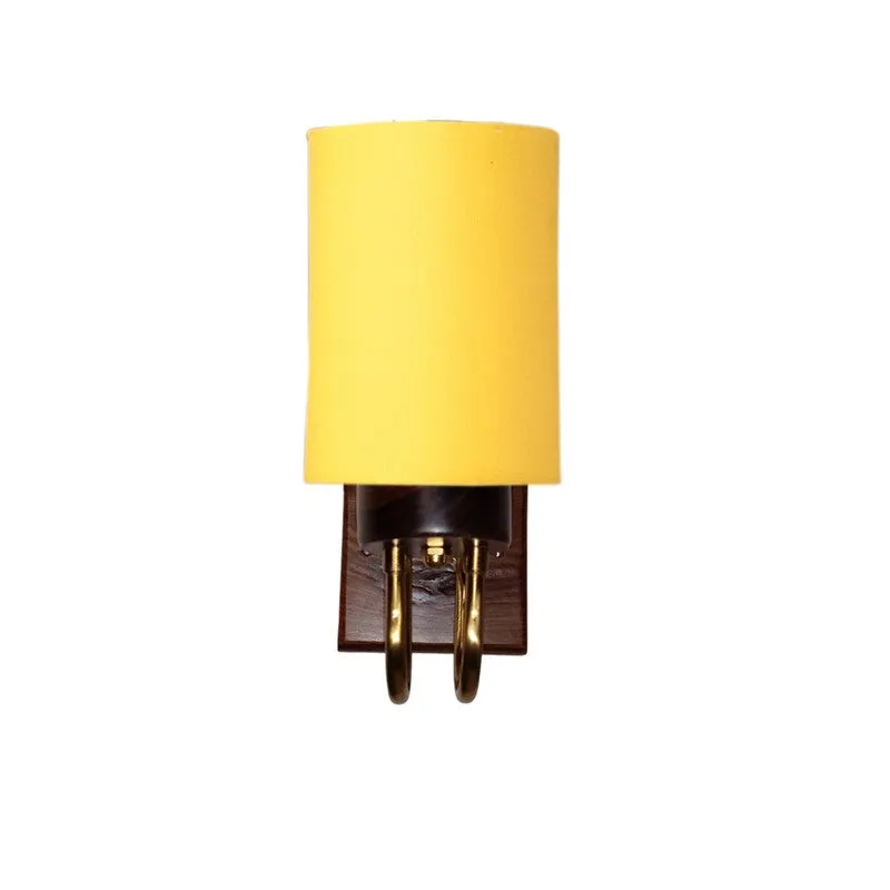 Gilded Arch Cotton Wall Lamp - Yellow media 3