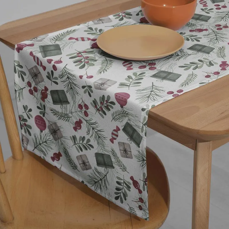 Holiday Doodles Cotton Canvas Table Runner media 7
