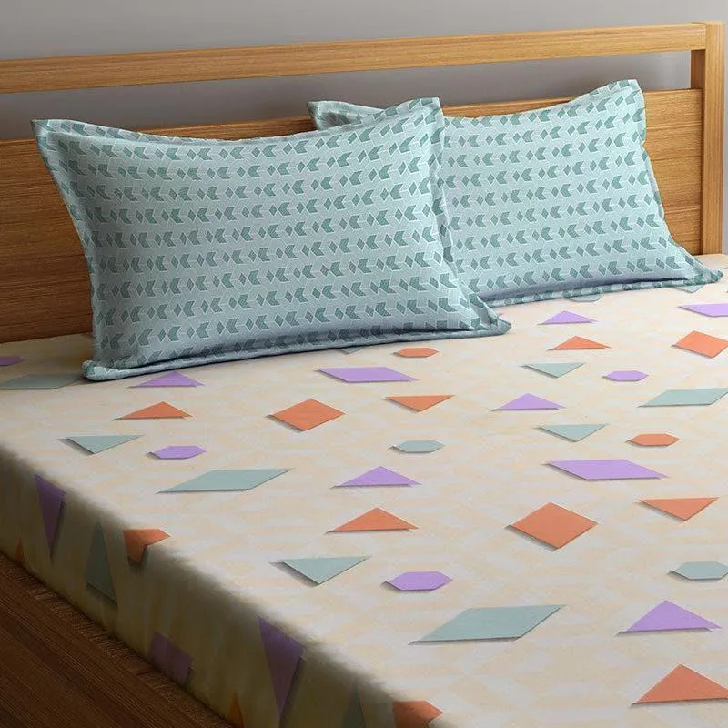 Playful Geometric Bedsheet - 150 GSM media 3