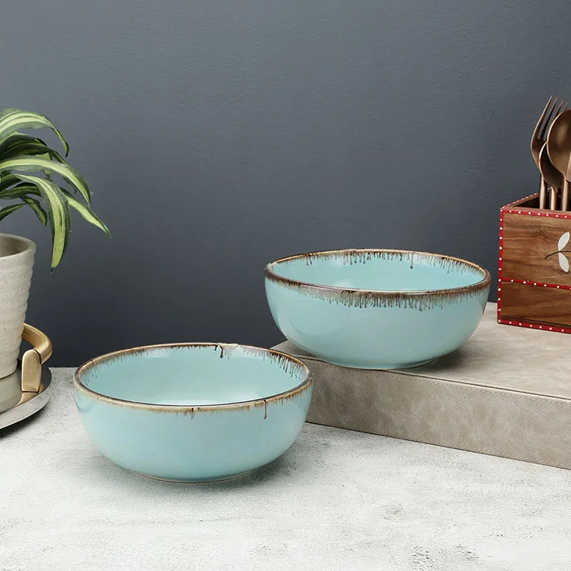 Casablanca Ceramic Serving Bowl - Set Of Two media 1