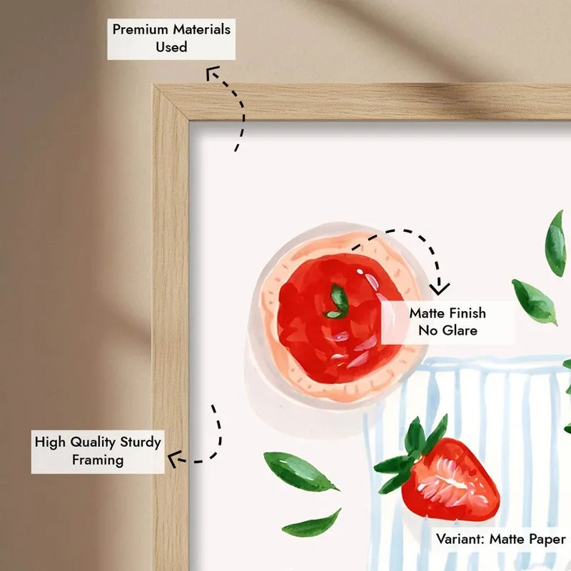 Berry Fusion Archival Canvas Wall Art - Brown media 9