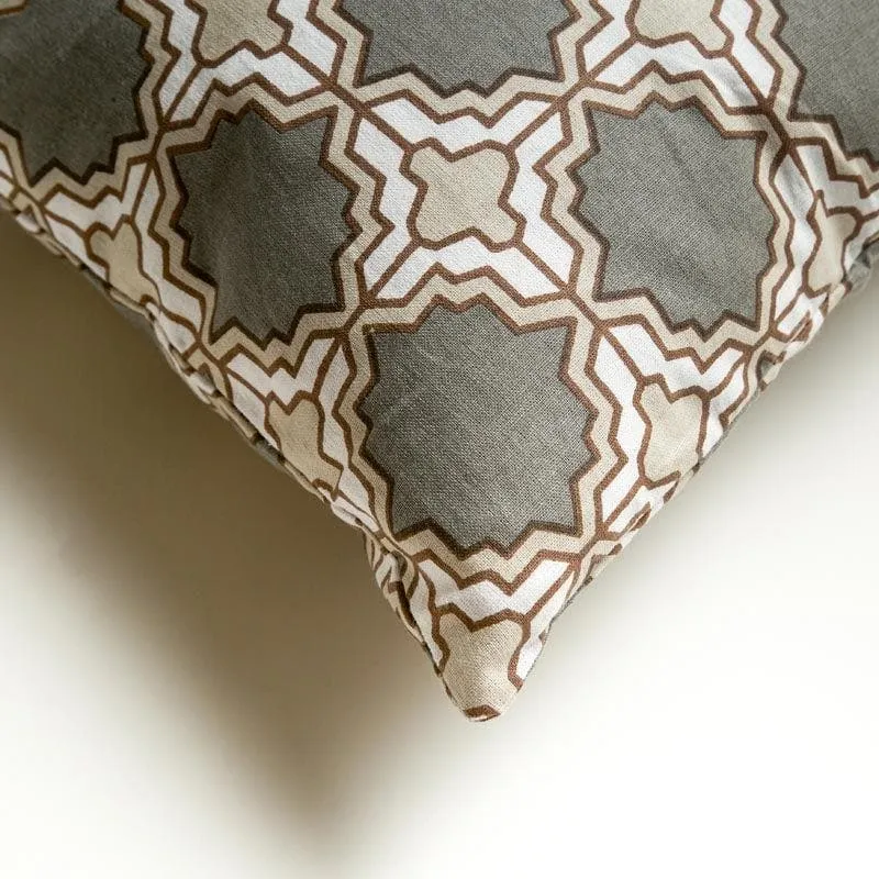 Marrakesh Tile Cushion Cover (Brown) - Set Of Five media 4