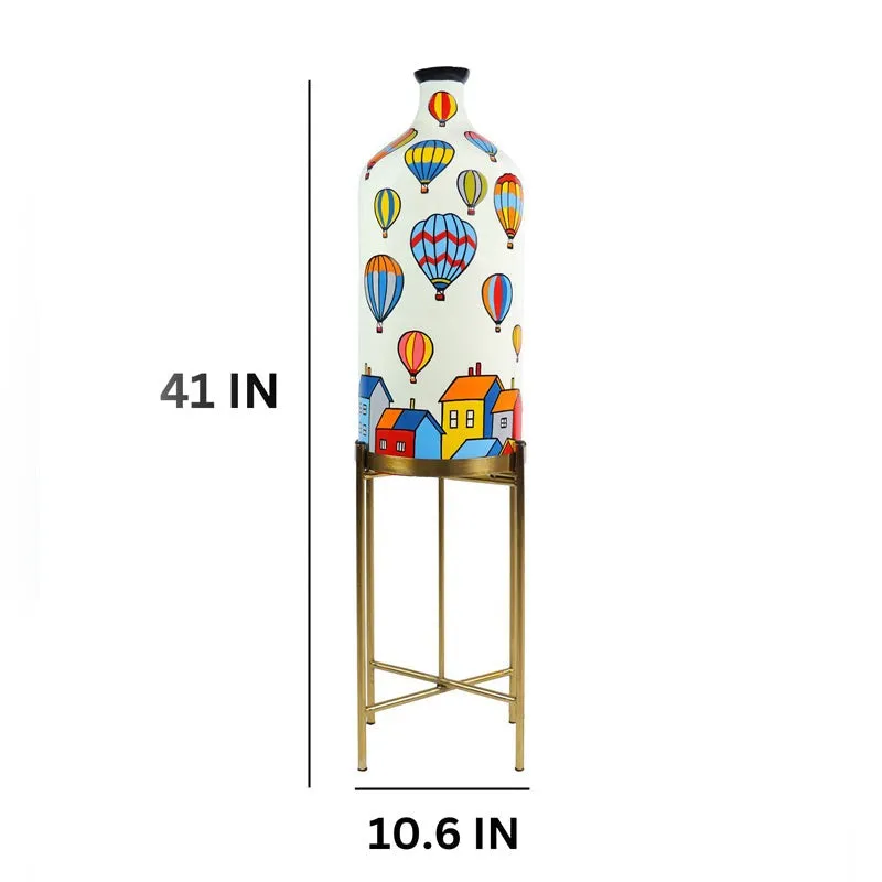 Dream Drift Hand Painted Glass Floor Lamp With Stand media 6