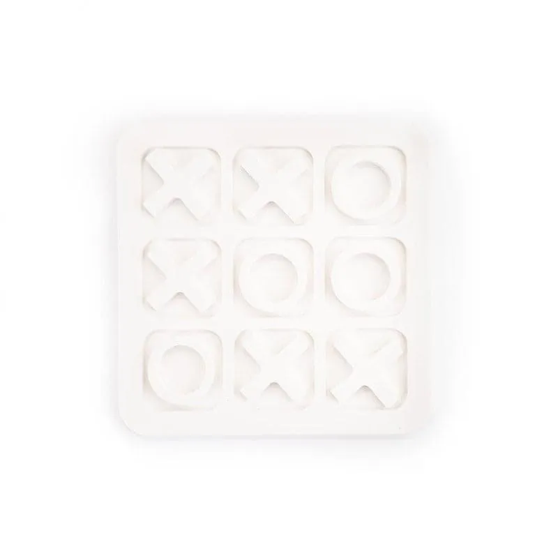 Fenby Tic Tac Toe Table Accent - White media 3