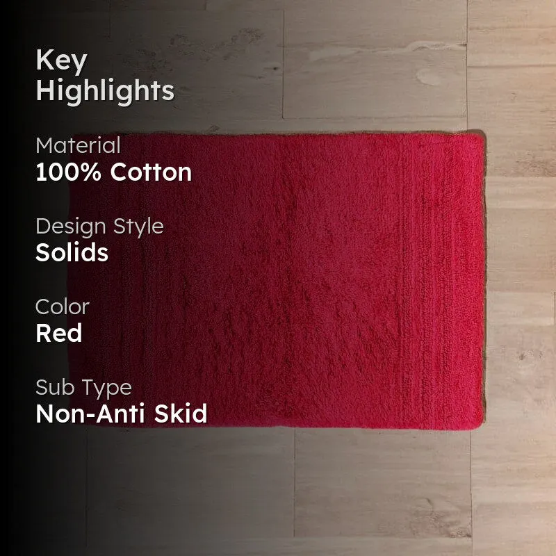 Micro Cotton Cloud Soft Bathmat - Red media 2