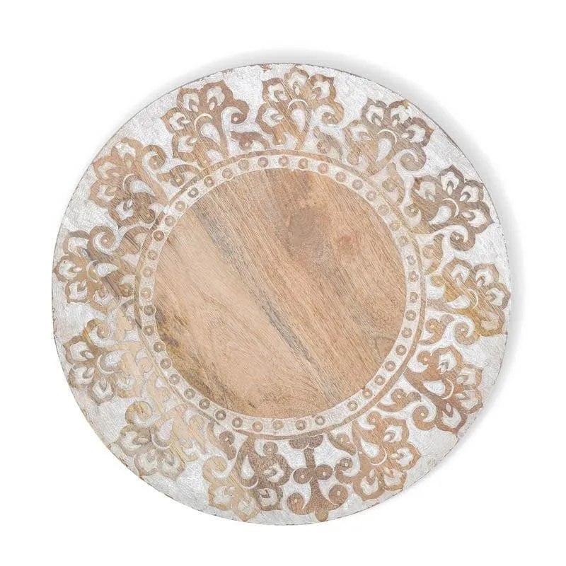 Regal Etched Wood Lazy Susan media 4