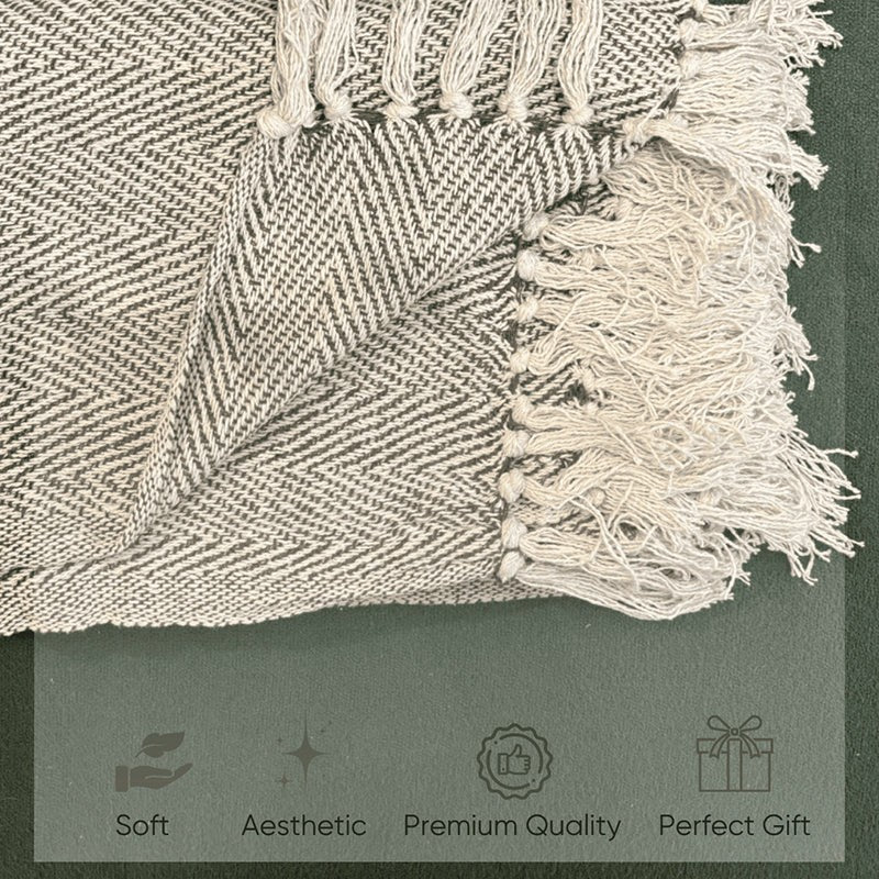 Moss Loom Cotton Throw media 7