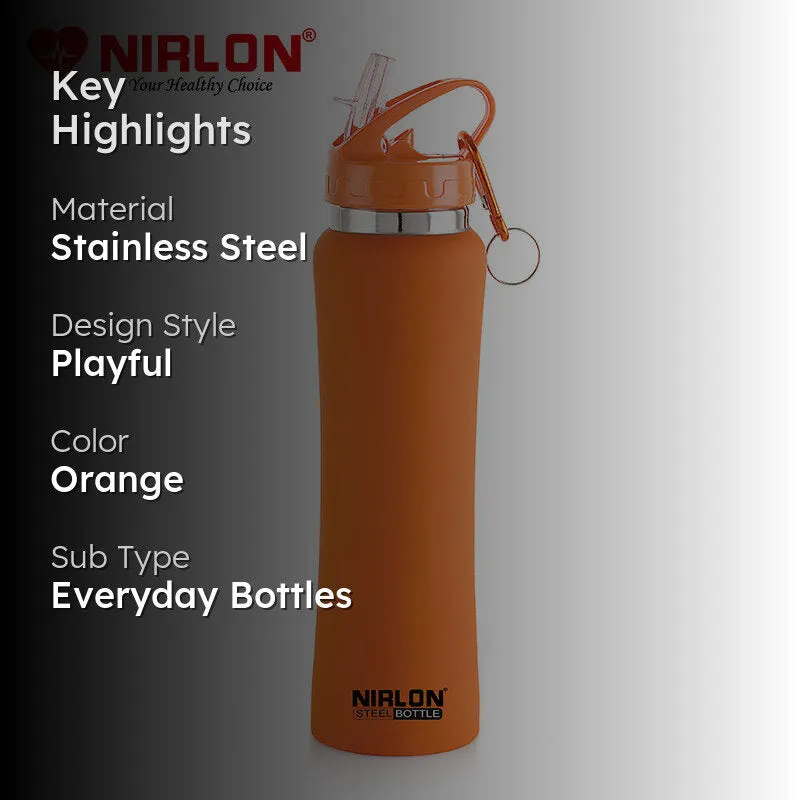 Valento Sipper Water Bottle (Orange) - 750 mL media 2