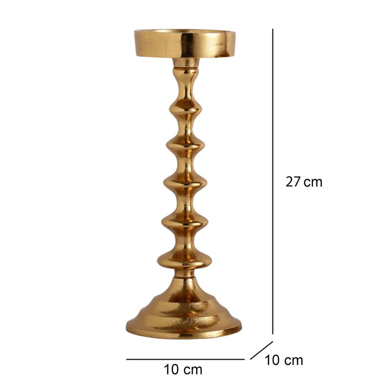 Heritage Pedestal Candle Holder - Gold media 6
