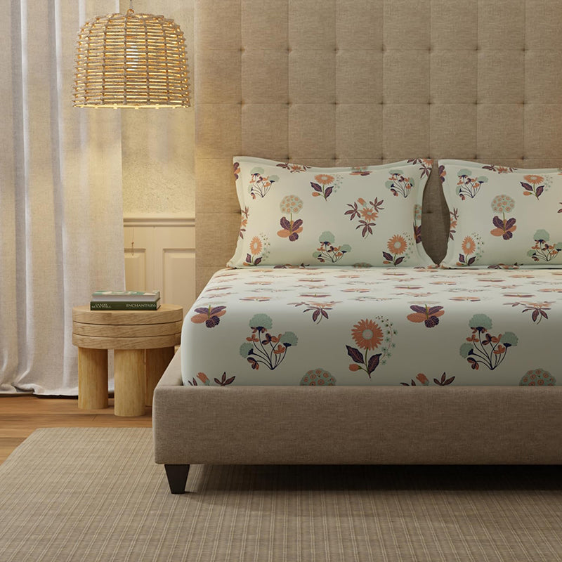 Urban Space Radiance Grey Cotton Bedsheet - 200 TC media 3