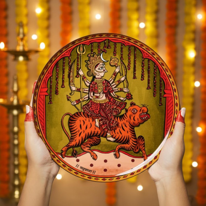 Nava Shakti Metal Wall Plates - Set of Nine media 3