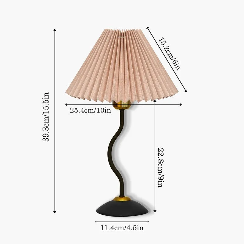 GlowMuse Creative Metal Table Lamp - Beige,Black media 7