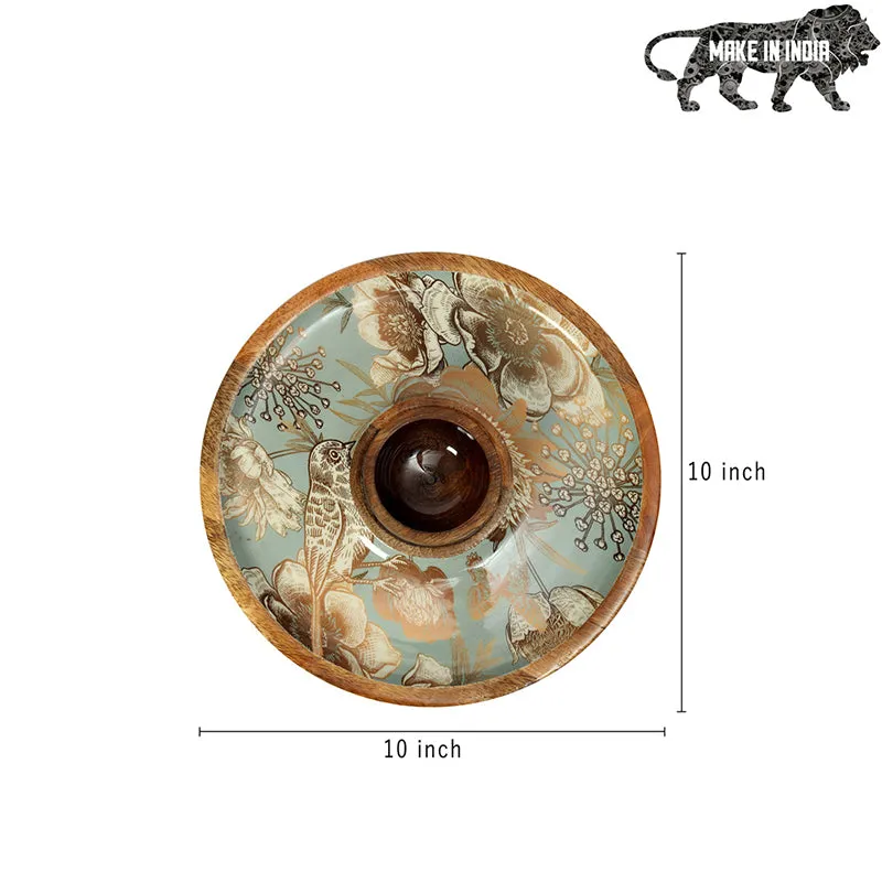 Verrosa Chip & Dip Mango Wood Platter - Set of Two media 7