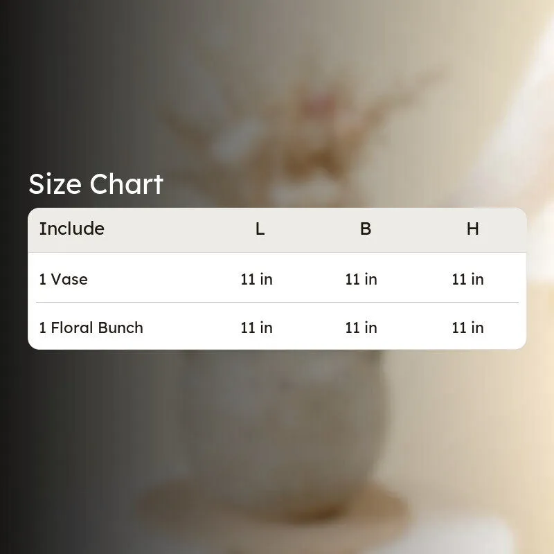 Rustic Ceramic Vase with Dried Flower Bunch media 6