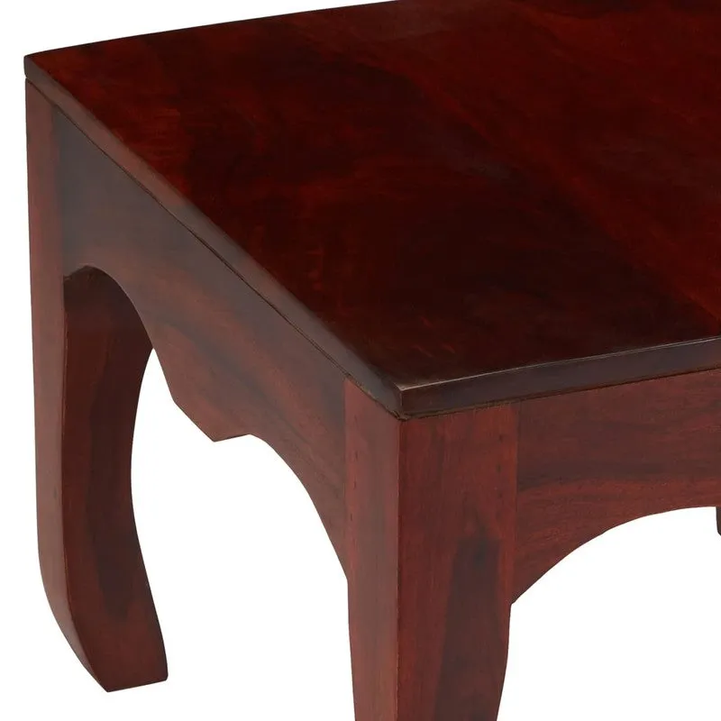 Rervon Sheesham Wooden Center Table - Deep Brown media 6