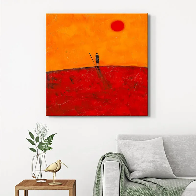 Man In Dessert Wall Painting media 1