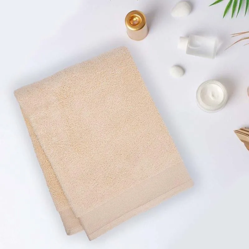 Micro Cotton Soft Serenity Solid Bath Towel - Beige media 1